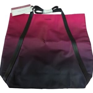 Cute Tote Bag by CALVIN KLEIN Ombre Pink to Black